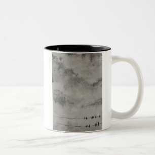 goodbye blue sky Two-Tone coffee mug