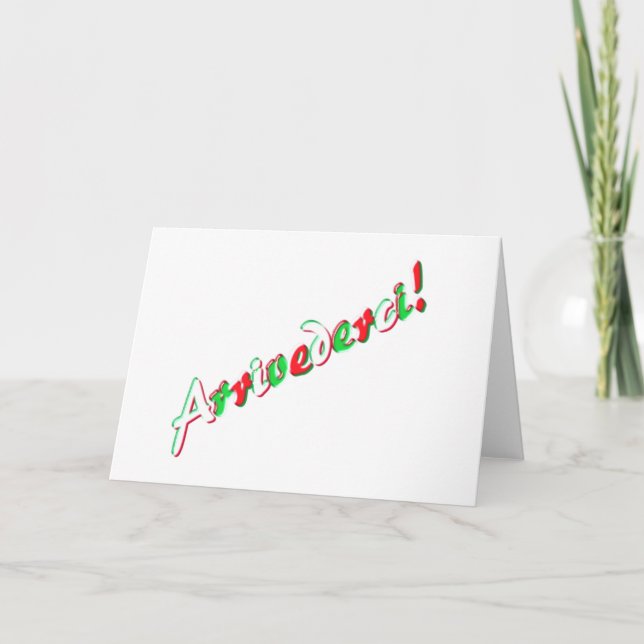 Goodbye card (Front)