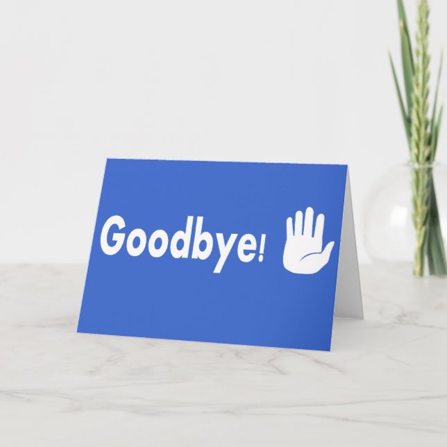 GoodBye! Card (Front)
