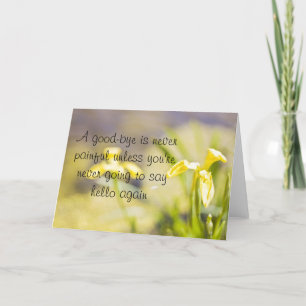 Goodbye daffodil greetingcard card