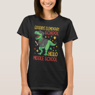 Goodbye Elementary Hello Middle School Graduate St T-Shirt