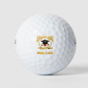 Goodbye Elementary School Hello Middle School Golf Balls