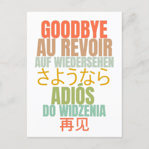 Goodbye Farewell Postcard