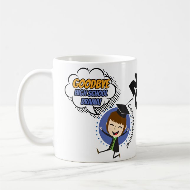 Goodbye High School Drama - Graduation Mug 2025 (Left)