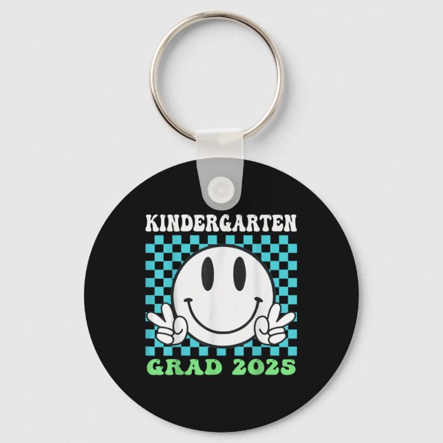 Goodbye Kindergarten Hello 1st Grade 2025 Graduati Key Ring (Front)