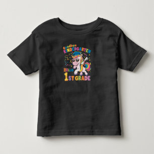 Goodbye Kindergarten Hello 1st Grade Unicorn Toddler T-Shirt