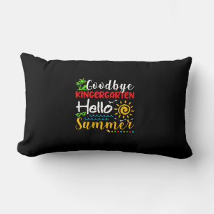 Goodbye Kindergarten Hello Summer Graduation Lumbar Cushion