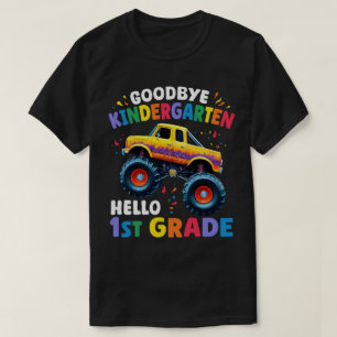 Goodbye Kindergarten Monster Truck Graduation T-Shirt