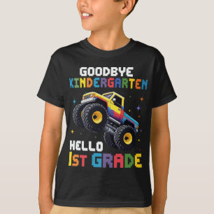 Goodbye Kindergarten Monster Truck Graduation T-Shirt