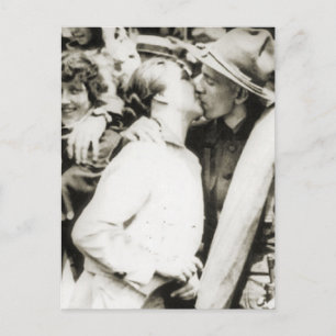 Goodbye kiss 1915 postcard