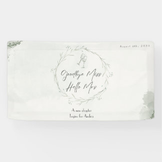 Goodbye Miss, Hello Mrs | Bridal Shower Banner
