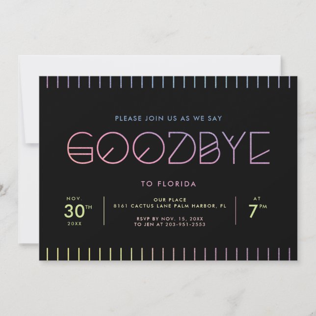 Goodbye Party Invitation (Front)