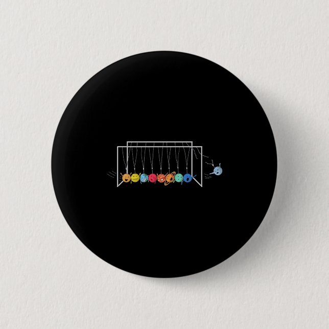 Goodbye Pluto Funny Solar System Planets T Shirt  6 Cm Round Badge (Front)