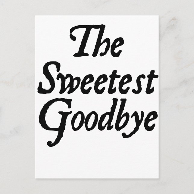 goodbye postcard (Front)