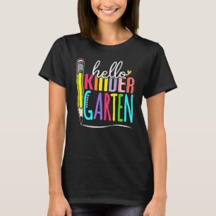 Goodbye Pre K Hello Kindergarten Last Day Of Schoo T-Shirt