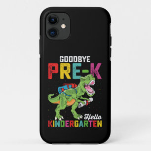 Goodbye Pre K Hello Kindergarten T Rex School iPhone 11 Case