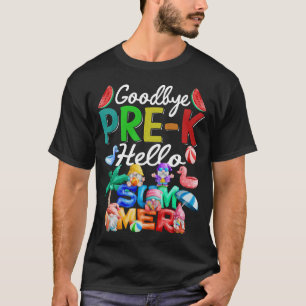 Goodbye Pre-K Hello Summer Gnomes Beach T-Shirt