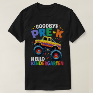 Goodbye Pre-k Monster Truck Graduation Boys  T-Shirt