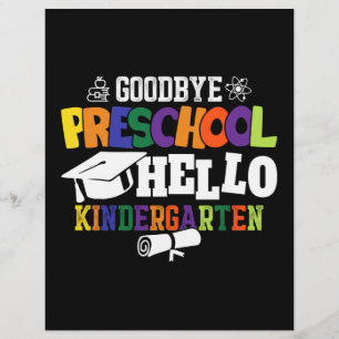 Goodbye Preschool Hello Kindergarten PreK Custom Letterhead
