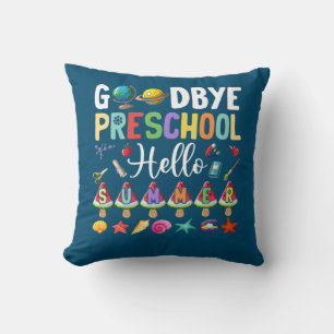 Goodbye Preschool Hello Summer Pre-K Graduation Cushion