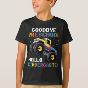 Goodbye Preschool Monster Truck T rex Graduation  T-Shirt
