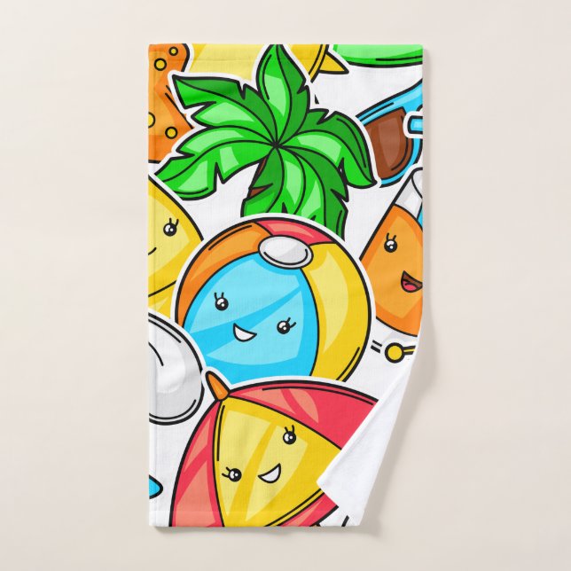  Goodbye School Hello Summer Time And Fun   Hand Towel (Hand Towel)