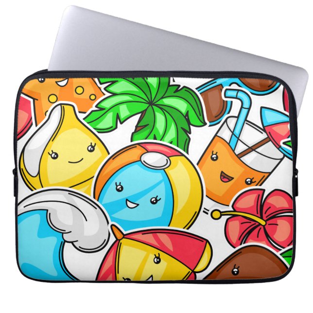  Goodbye School Hello Summer Time And Fun  Laptop Sleeve (Front)