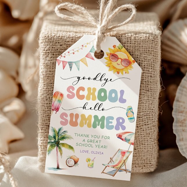Goodbye School Summer Gift Tags (Creator Uploaded)