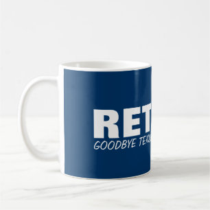 Goodbye tension Hello pension! Retirement joke mug