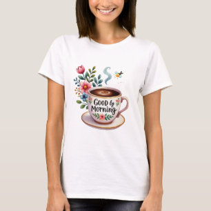 goodly morning with coffee cup T-Shirt