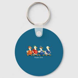 Goodness mercy psalm 23_6 funny goose christian key ring