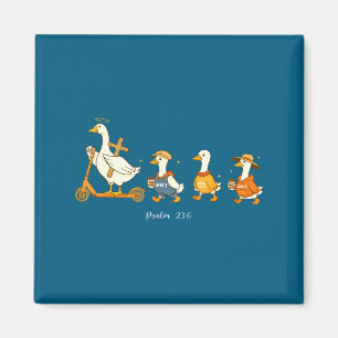 Goodness mercy psalm 23_6 goose christian faith magnet