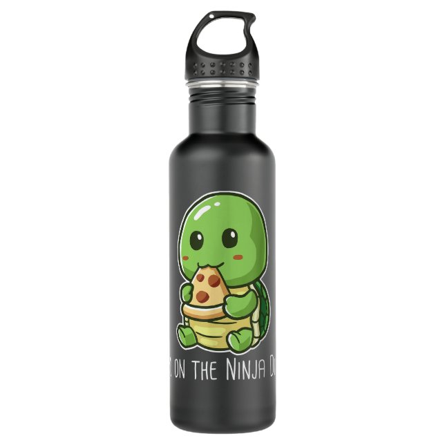 Goodness Poetic I'M On The Ninja Diet Funny Turtle 710 Ml Water Bottle (Front)