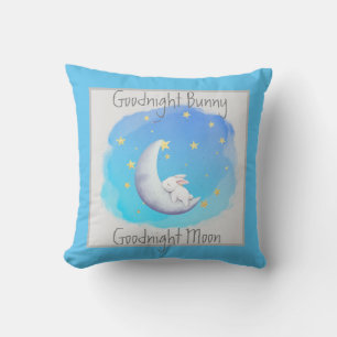 Goodnight Bunny Moon Customisable Cushion