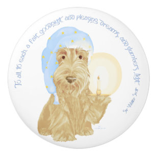 Goodnight Scotties Ceramic Knob