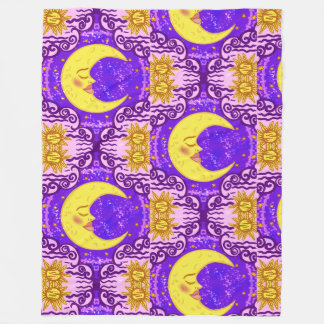 Goodnight sleepy head fleece blanket