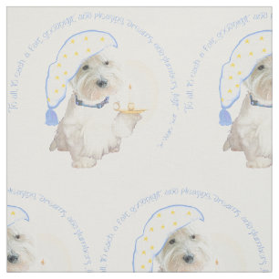 Goodnight Westie Fabric