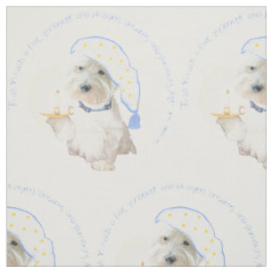 Goodnight Westie Fabric