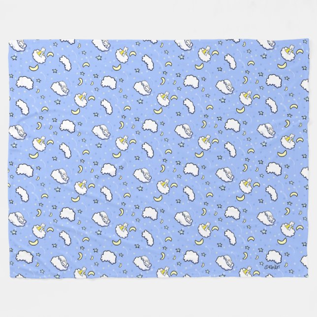 Goodnight Westies KiniArt Fleece Blanket (Front (Horizontal))