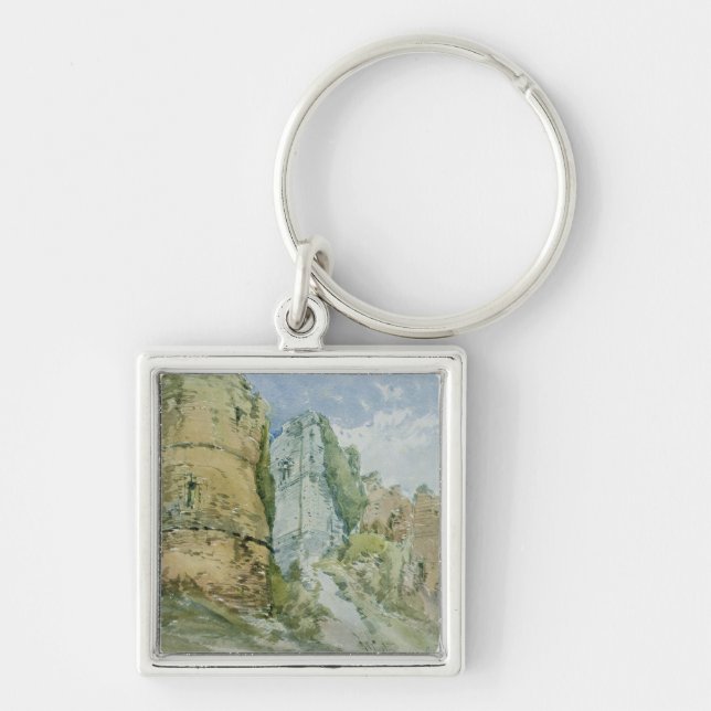 Goodrich Castle, Herefordshire Key Ring (Front)