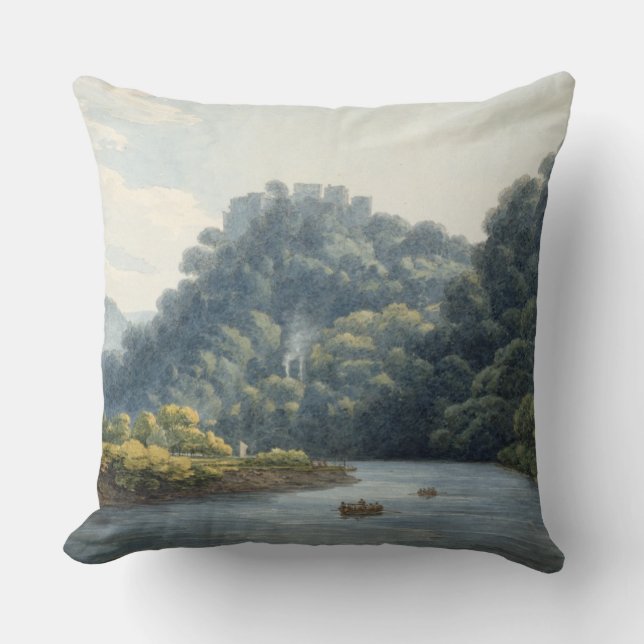 Goodrich Castle on the Wye (w/c, pen & ink, chalk Cushion (Front)