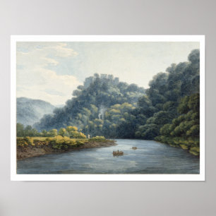 Goodrich Castle on the Wye (w/c, pen & ink, chalk Poster