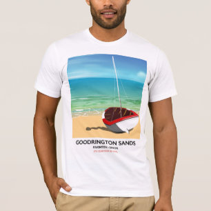 Goodrington Sands Devon vintage travel poster T-Shirt