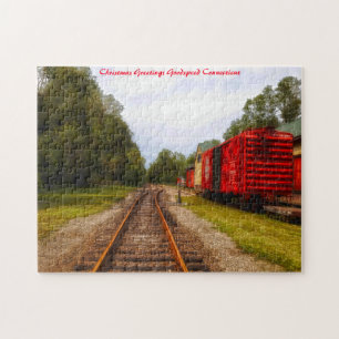 Goodspeed  Connecticut. Christmas Greetings Jigsaw Puzzle