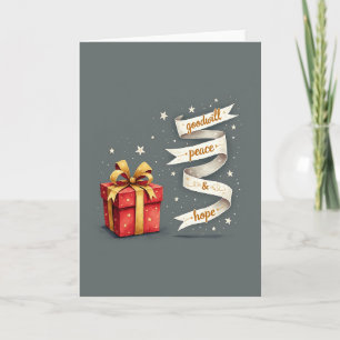 Goodwill Peace Hope Gift Holiday Card