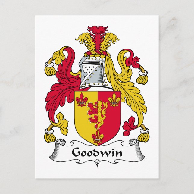 Goodwin Family Crest Postcard (Front)