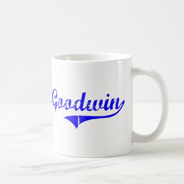 Goodwin Surname Classic Style Coffee Mug (Right)