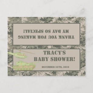 Goody Bag Topper ARMY ACU Camoflauge Digital Camo Invitation Postcard
