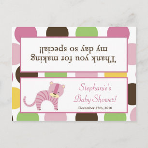 Goody Bag Topper Jungle Queen Tiger Safari Anima Invitation Postcard