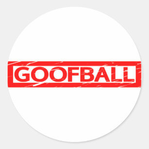 Goofball Stamp Classic Round Sticker